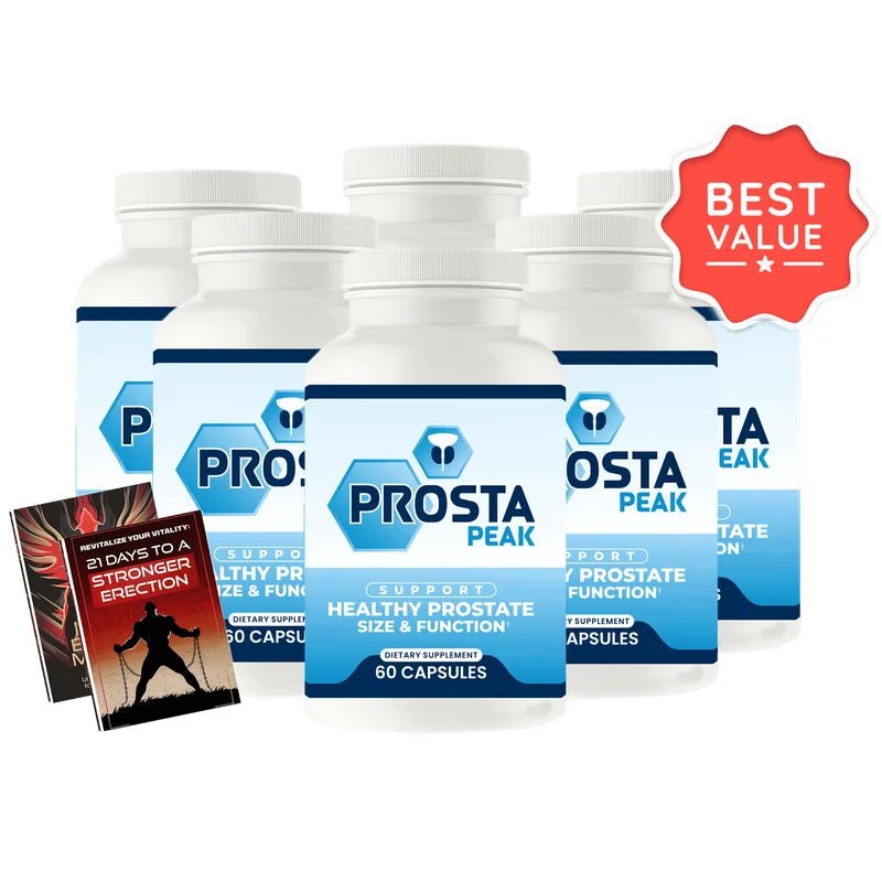 ProstaPeak Men's Wellness Supplement Bottle (6 Bottle / 180 Day Pack)