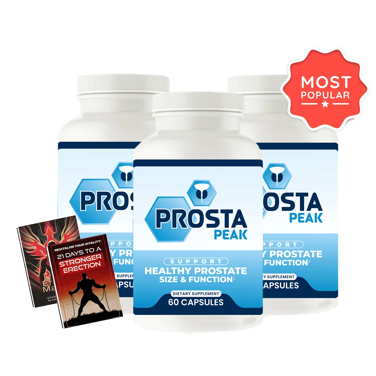 ProstaPeak Men's Wellness Supplement Bottle (Front Label)